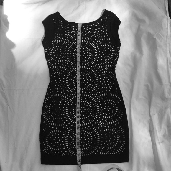 Zara W&B Collection Black Body con Dress NWT - Picture 7 of 7